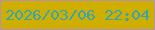 文字の大きさ：3、枠の色：b890b6、背景の色：ceaf00、文字の色：33a5b4 無料ブログパーツのブログ時計