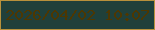文字の大きさ：4、枠の色：b8913b、背景の色：20403a、文字の色：4d3702 無料ブログパーツのブログ時計