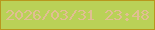 文字の大きさ：2、枠の色：b8971e、背景の色：bad157、文字の色：e1be92 無料ブログパーツのブログ時計