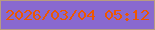 文字の大きさ：4、枠の色：b89c80、背景の色：8969cf、文字の色：ed5701 無料ブログパーツのブログ時計