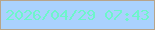 文字の大きさ：5、枠の色：b8a489、背景の色：aad2fd、文字の色：6ef5ca 無料ブログパーツのブログ時計