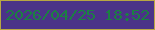 文字の大きさ：5、枠の色：b8a743、背景の色：4b3388、文字の色：1b8042 無料ブログパーツのブログ時計