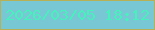 文字の大きさ：1、枠の色：b8b057、背景の色：78c7d5、文字の色：46f1bb 無料ブログパーツのブログ時計