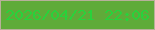 文字の大きさ：5、枠の色：b8b09a、背景の色：5fab39、文字の色：29d23b 無料ブログパーツのブログ時計