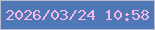 文字の大きさ：2、枠の色：b8bad2、背景の色：4e79b6、文字の色：f7b8e8 無料ブログパーツのブログ時計