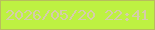文字の大きさ：1、枠の色：b8bd5c、背景の色：bef142、文字の色：d5ccab 無料ブログパーツのブログ時計