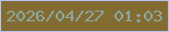文字の大きさ：4、枠の色：b8c1f3、背景の色：836c32、文字の色：8ba7a3 無料ブログパーツのブログ時計