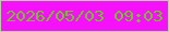 文字の大きさ：1、枠の色：b8cfa5、背景の色：f511f9、文字の色：72c326 無料ブログパーツのブログ時計