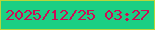 文字の大きさ：4、枠の色：b8d63a、背景の色：1bcf83、文字の色：ce0b55 無料ブログパーツのブログ時計