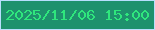 文字の大きさ：1、枠の色：b8defd、背景の色：1e916d、文字の色：2fe67d 無料ブログパーツのブログ時計