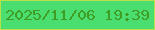 文字の大きさ：2、枠の色：b8e14a、背景の色：4ade71、文字の色：3e9d22 無料ブログパーツのブログ時計