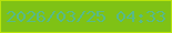 文字の大きさ：5、枠の色：b8e30b、背景の色：7fc215、文字の色：58ba88 無料ブログパーツのブログ時計