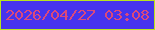 文字の大きさ：2、枠の色：b8e41c、背景の色：4733ed、文字の色：db497b 無料ブログパーツのブログ時計