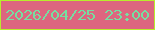文字の大きさ：4、枠の色：b8ed2c、背景の色：dd667f、文字の色：76dea1 無料ブログパーツのブログ時計