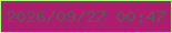 文字の大きさ：2、枠の色：b8f18f、背景の色：ad1d6f、文字の色：5e5754 無料ブログパーツのブログ時計