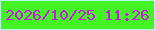 文字の大きさ：1、枠の色：b8f9e6、背景の色：45f223、文字の色：cc13f0 無料ブログパーツのブログ時計
