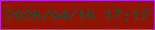 文字の大きさ：5、枠の色：b921dc、背景の色：8e1404、文字の色：1c4a3b 無料ブログパーツのブログ時計