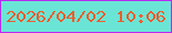文字の大きさ：1、枠の色：b929f2、背景の色：6ae5d5、文字の色：ec5d2d 無料ブログパーツのブログ時計