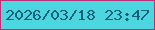 文字の大きさ：4、枠の色：b93073、背景の色：4cd6df、文字の色：1a5f7e 無料ブログパーツのブログ時計