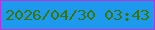 文字の大きさ：4、枠の色：b933de、背景の色：1d99ed、文字の色：3a7507 無料ブログパーツのブログ時計