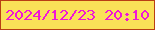 文字の大きさ：4、枠の色：b93f14、背景の色：fae158、文字の色：f017d6 無料ブログパーツのブログ時計