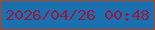 文字の大きさ：3、枠の色：b94119、背景の色：1b71af、文字の色：921c41 無料ブログパーツのブログ時計
