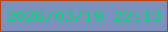 文字の大きさ：2、枠の色：b94416、背景の色：7c91bb、文字の色：07d47c 無料ブログパーツのブログ時計