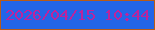 文字の大きさ：5、枠の色：b95b16、背景の色：2365e7、文字の色：bd239c 無料ブログパーツのブログ時計