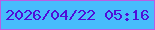 文字の大きさ：4、枠の色：b95de4、背景の色：47bcfc、文字の色：4f0ed9 無料ブログパーツのブログ時計