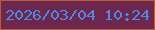 文字の大きさ：5、枠の色：b95e30、背景の色：6d264e、文字の色：5189e2 無料ブログパーツのブログ時計