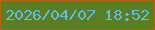 文字の大きさ：4、枠の色：b95f12、背景の色：597f22、文字の色：64bce3 無料ブログパーツのブログ時計