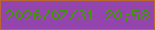 文字の大きさ：4、枠の色：b96632、背景の色：9344ad、文字の色：3f9a02 無料ブログパーツのブログ時計