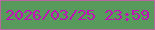 文字の大きさ：2、枠の色：b9679f、背景の色：579a5c、文字の色：c30fb7 無料ブログパーツのブログ時計