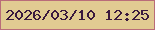 文字の大きさ：4、枠の色：b96c79、背景の色：e1cb92、文字の色：3a193e 無料ブログパーツのブログ時計