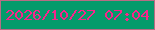 文字の大きさ：3、枠の色：b96c84、背景の色：059b6b、文字の色：f8248b 無料ブログパーツのブログ時計