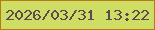 文字の大きさ：2、枠の色：b97917、背景の色：cede65、文字の色：5d494f 無料ブログパーツのブログ時計