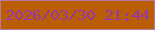 文字の大きさ：1、枠の色：b9799e、背景の色：bb5d02、文字の色：9537ad 無料ブログパーツのブログ時計