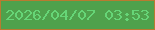 文字の大きさ：1、枠の色：b97a30、背景の色：4fa14c、文字の色：66d577 無料ブログパーツのブログ時計
