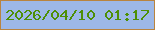 文字の大きさ：1、枠の色：b9843f、背景の色：9db8e7、文字の色：4d8f05 無料ブログパーツのブログ時計