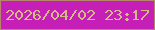 文字の大きさ：4、枠の色：b9856a、背景の色：c61fb8、文字の色：d5ba83 無料ブログパーツのブログ時計