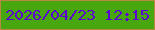 文字の大きさ：1、枠の色：b98944、背景の色：48a70f、文字の色：5a03d3 無料ブログパーツのブログ時計