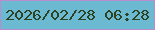 文字の大きさ：4、枠の色：b98cd0、背景の色：6cb9d2、文字の色：2d4123 無料ブログパーツのブログ時計