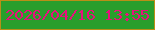 文字の大きさ：4、枠の色：b98f17、背景の色：299e2c、文字の色：e8107d 無料ブログパーツのブログ時計