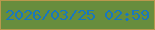 文字の大きさ：1、枠の色：b9984d、背景の色：678d3d、文字の色：1877bf 無料ブログパーツのブログ時計