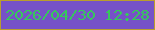 文字の大きさ：2、枠の色：b99e2d、背景の色：7652c8、文字の色：36c85d 無料ブログパーツのブログ時計