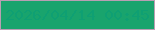 文字の大きさ：5、枠の色：b99fb3、背景の色：19a46d、文字の色：0fa073 無料ブログパーツのブログ時計