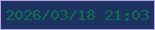 文字の大きさ：5、枠の色：b9a2e7、背景の色：1c3260、文字の色：0d7151 無料ブログパーツのブログ時計