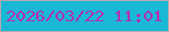 文字の大きさ：3、枠の色：b9a7ac、背景の色：19b8d4、文字の色：b72cb3 無料ブログパーツのブログ時計