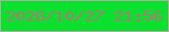 文字の大きさ：3、枠の色：b9a8a8、背景の色：09e12e、文字の色：b27877 無料ブログパーツのブログ時計