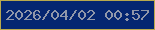 文字の大きさ：2、枠の色：b9a94d、背景の色：052671、文字の色：9097aa 無料ブログパーツのブログ時計
